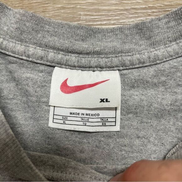 Vintage 90s Y2K Nike Challenge Court Center Swoosh Shirt XL White Tag - Picture 6 of 6